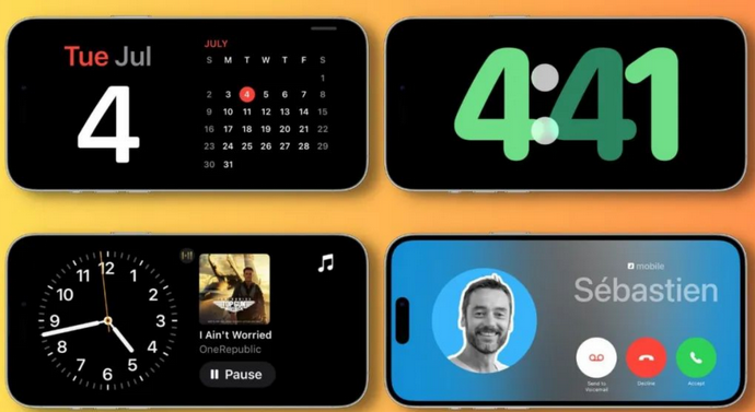 平原苹果手机维修分享iOS17横屏充电待机显示有什么好处 