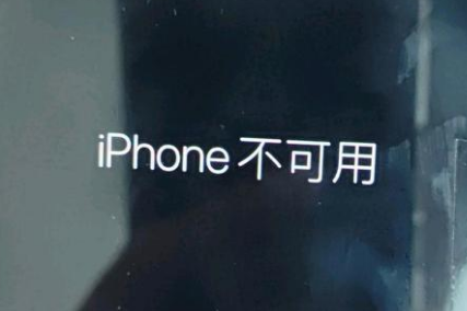 平原苹果服务网点分享锁屏界面显示“iPhone 不可用”如何解决 