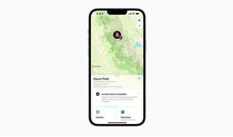 平原苹果14维修分享iPhone14系列中 FindMy功能通过卫星分享位置方法教程 