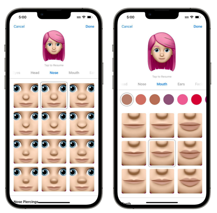 平原苹果手机维修分享​iOS 16中的拟我表情有了哪些变化和升级 