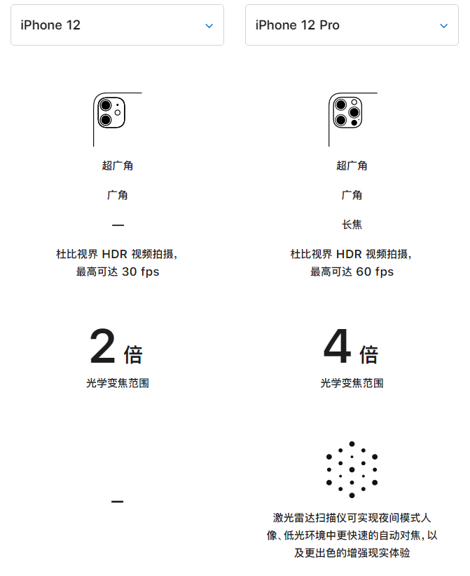 平原苹果手机维修分享苹果 iPhone 12 与 iPhone 12 Pro 选哪款 